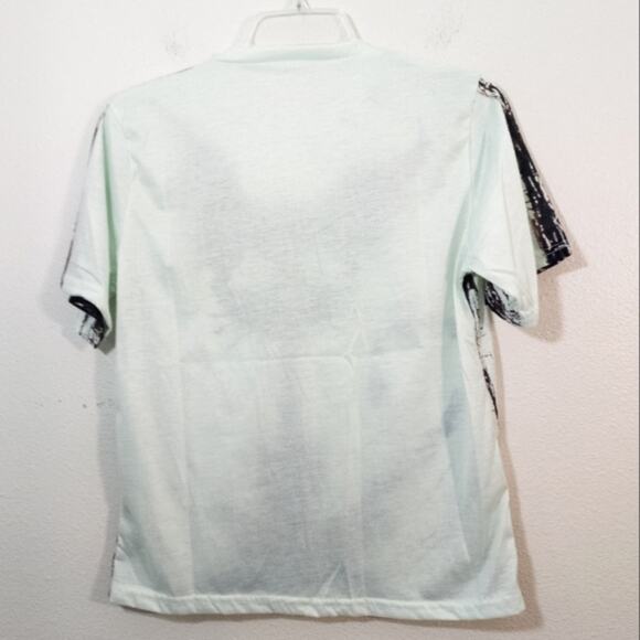 New Crazy cat graphic t-shirt tee M/L - Picture 3 of 3